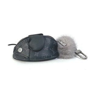 LOUIS VUITTON MonogramEclipse Pouch-LV Chinchara Bag Charm coin purse